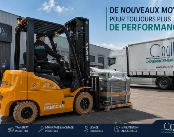 Deux nouveaux chariots élévateurs électriques rejoignent notre flotte chez Transfert Cogliandro